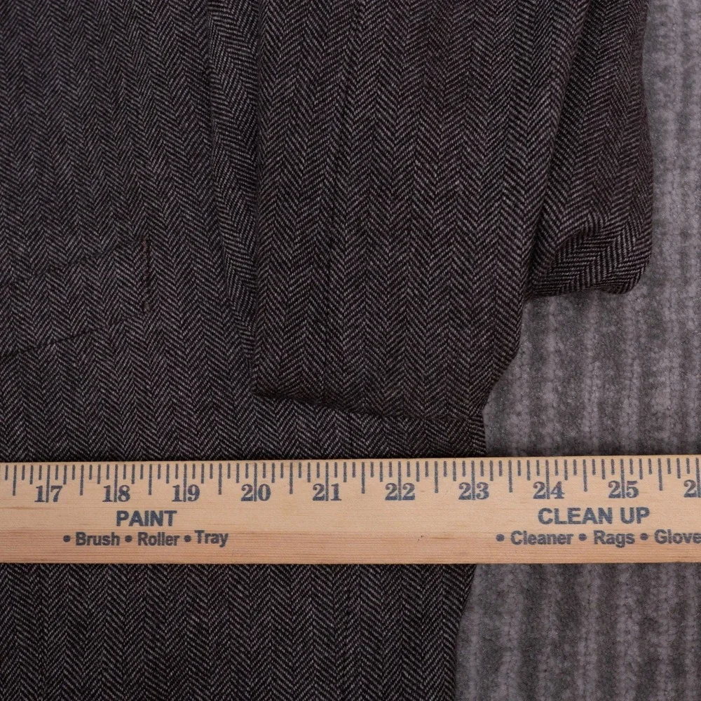 Macy's Men's Store Sport Coat Mens Brown Excellent Wool Cashmere Herringbone